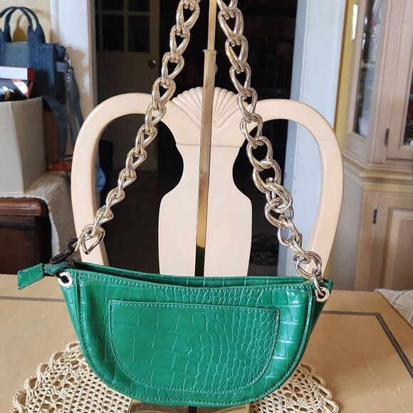 Zara green ang gold chain  small bag - Picture 2 of 5